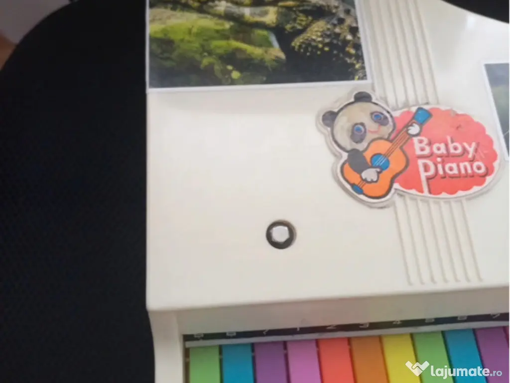 Vintage old toys Baby Piano & F1 Friction Car 