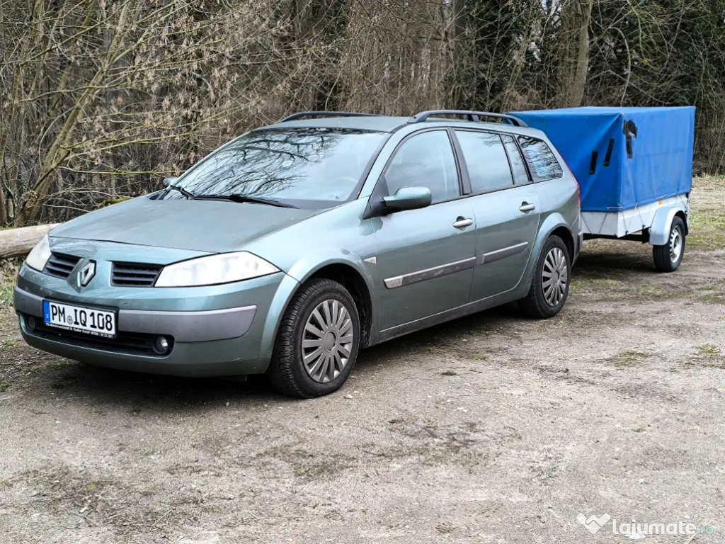 Renault Megane 2 /1.4 benzină+ remorca Stema 750 kg