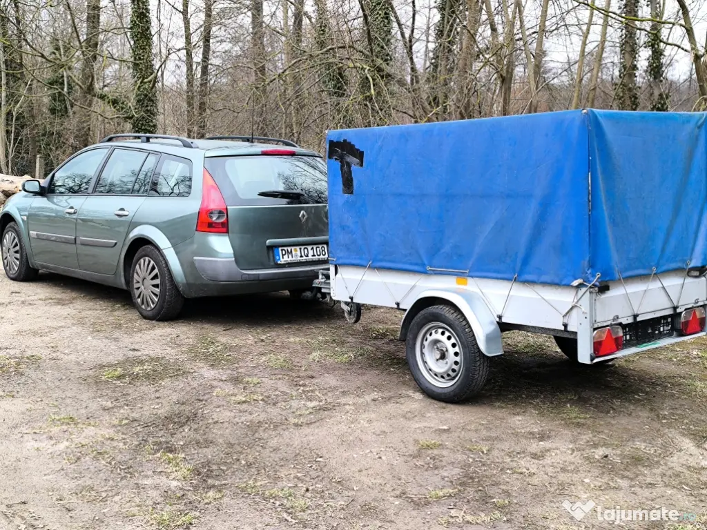 Renault Megane 2 /1.4 benzină+ remorca Stema 750 kg