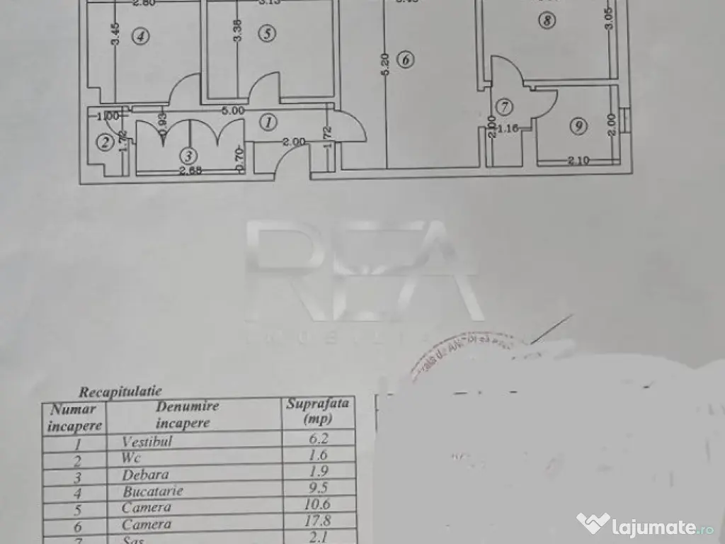 3 camere- Etaj Intermediar-Margeanului 