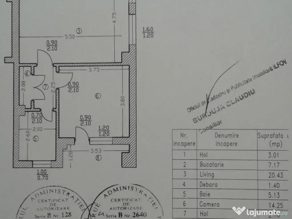 Ofer spre inchiriere apartament cu loc de parcare in Pipera-Voluntari, 700 Euro 