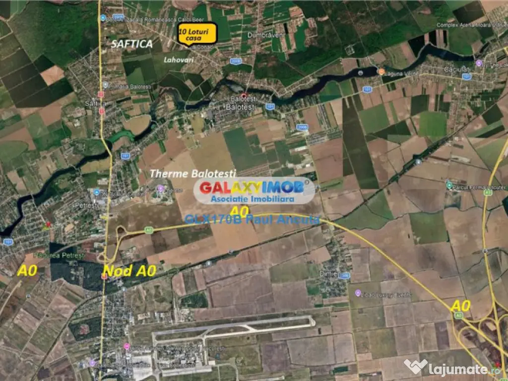10 Loturi casa 554 mp Saftica str Lahovari cu Cameliei 