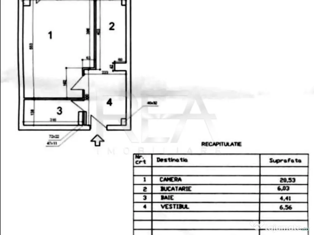 Garsonieră Vitan Mall decomandată, et. 5, an 1990, metrou, 