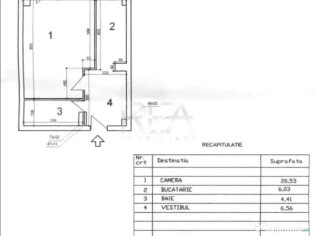 Garsonieră Vitan Mall decomandată, et. 5, an 1990, metrou, 