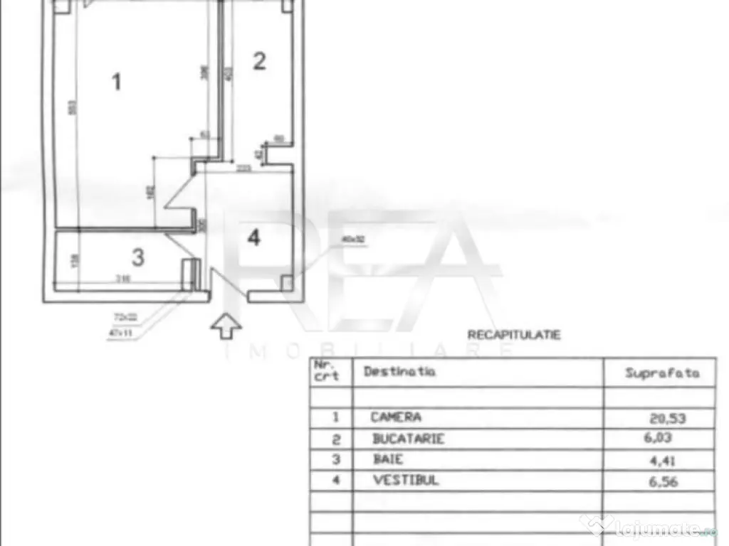 Garsonieră Vitan Mall decomandată, et. 5, an 1990, metrou, 