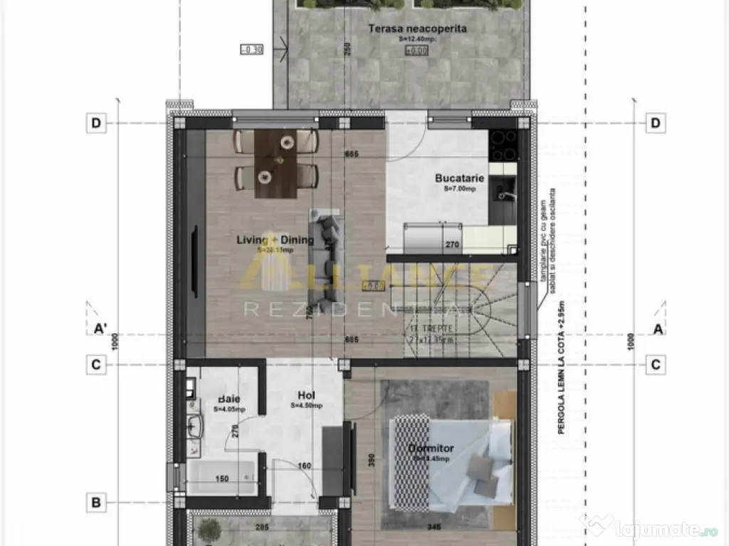 Vila individuala || 400 m pana in bd principal || 4 camere 