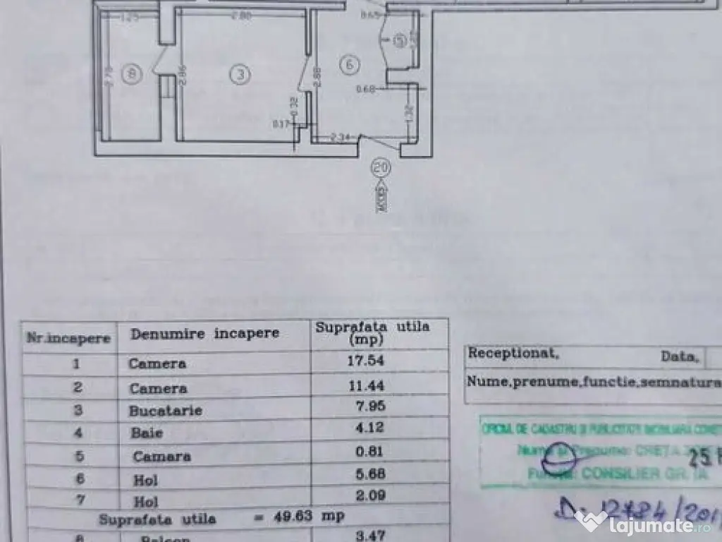 Anda, doua camere parter inalt. 