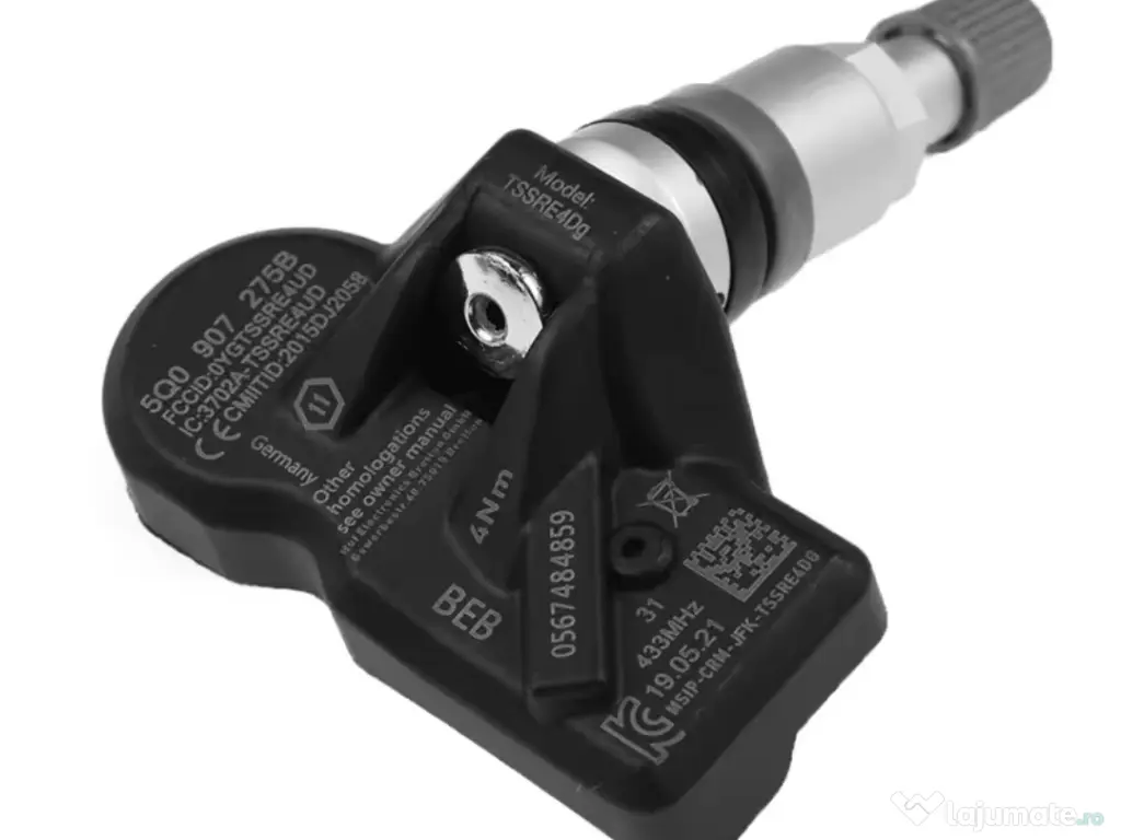 Senzori presiune roti TPMS 433 MHz, cod 5Q0907275B-pt VW/ Skoda/Audi 