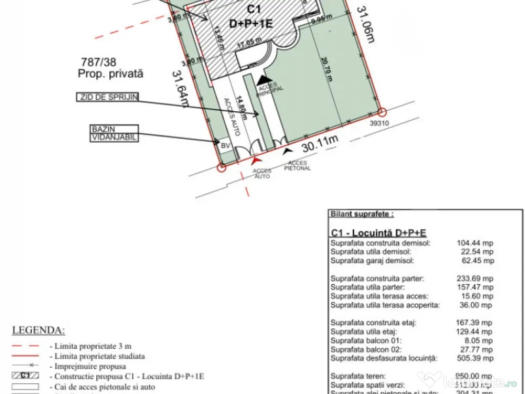 Vila in Voronet, 287mp utili, 950mp teren, Zona deosebita! 