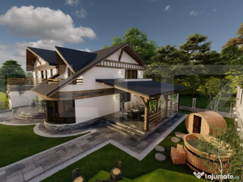 Vila in Voronet, 287mp utili, 950mp teren, Zona deosebita! 