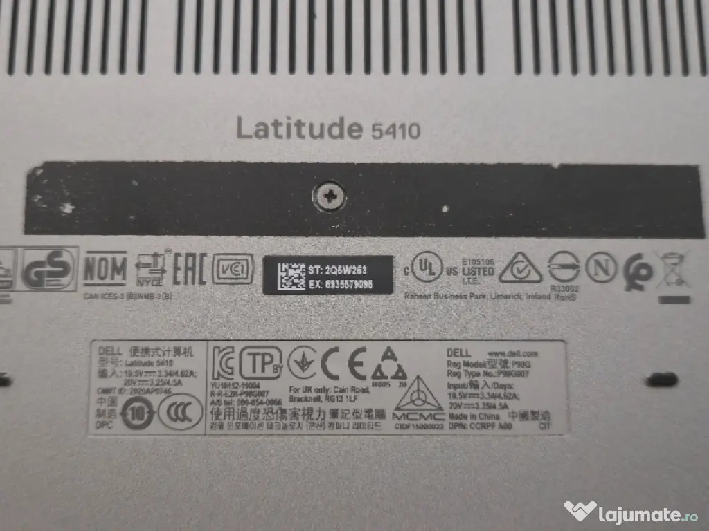 Laptop i7 gen 10 - Dell Latitude 5410 