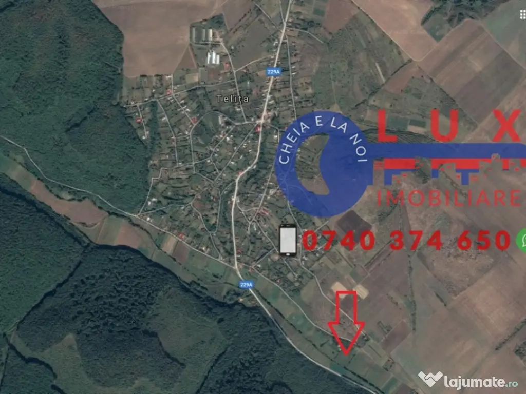 ID intern 7332 Teren intravilan Sat Telita