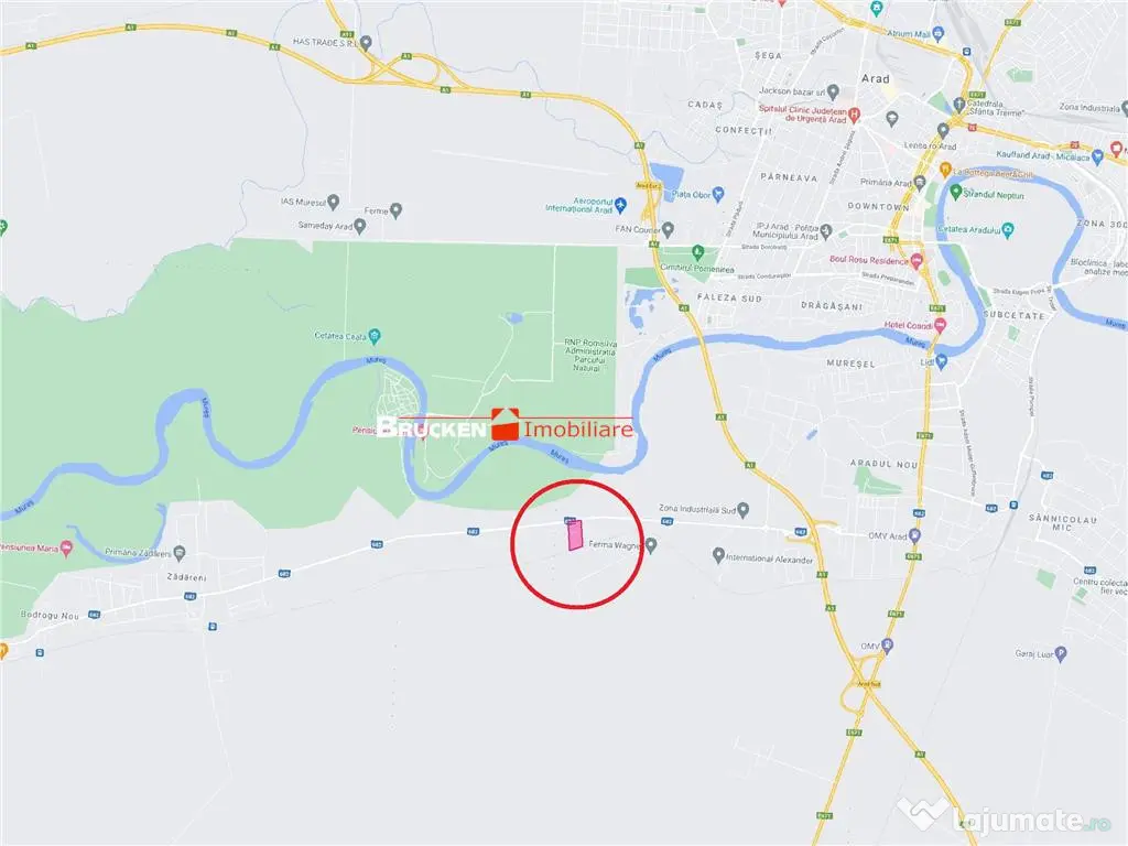 TEREN CU POTENTIAL INDUSTRIAL | 4,35 HA | ARAD, ZADARENI