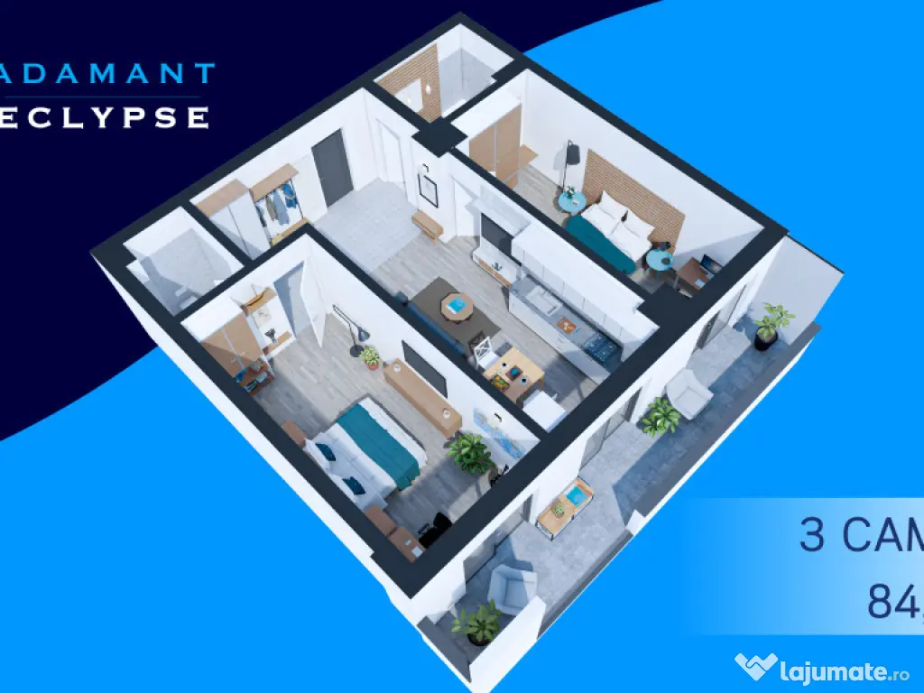ADAMANT ECLYPSE | 3 camere openspace | 84.9mp | Nicolina CUG - Iași