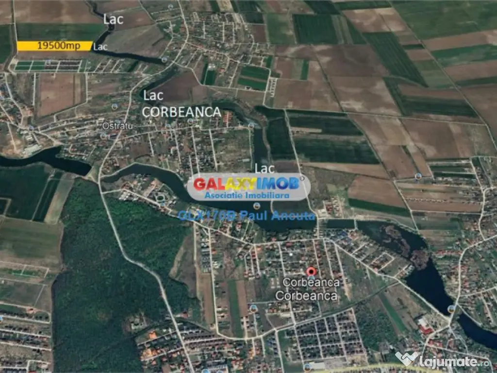 Teren Lac Corbeanca 19500 mp str Scolii Paradisul Verde 