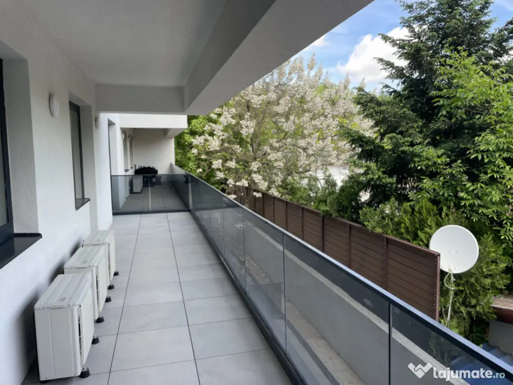 Baneasa, 3 camere, 110mp, parter, finisaje de lux, mobilat ? 