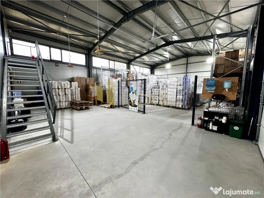 Hala industriala cu platforma betonata, in Paulestii Noi, a 