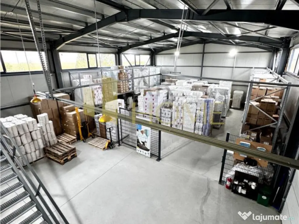 Hala industriala cu platforma betonata, in Paulestii Noi, a 