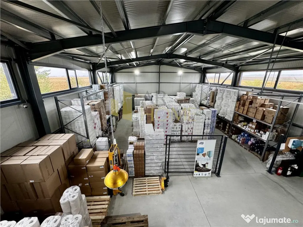 Hala industriala cu platforma betonata, in Paulestii Noi, a 