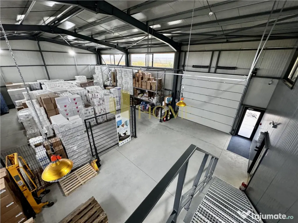 Hala industriala cu platforma betonata, in Paulestii Noi, a 