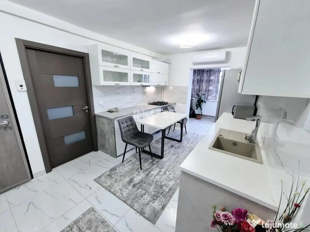 Apartament 3 camere decomandat, renovat modern, 75 mp, cu ba