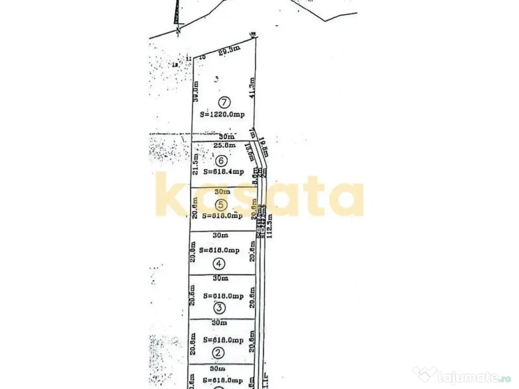 Teren de Vânzare 618 Mp. cu deschidere la strada Eugen B... 