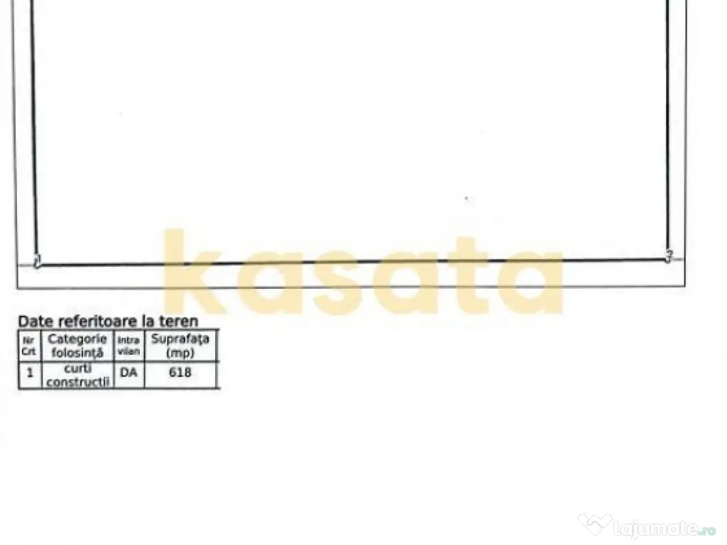 Teren de Vânzare 618 Mp. cu deschidere la strada Eugen B... 