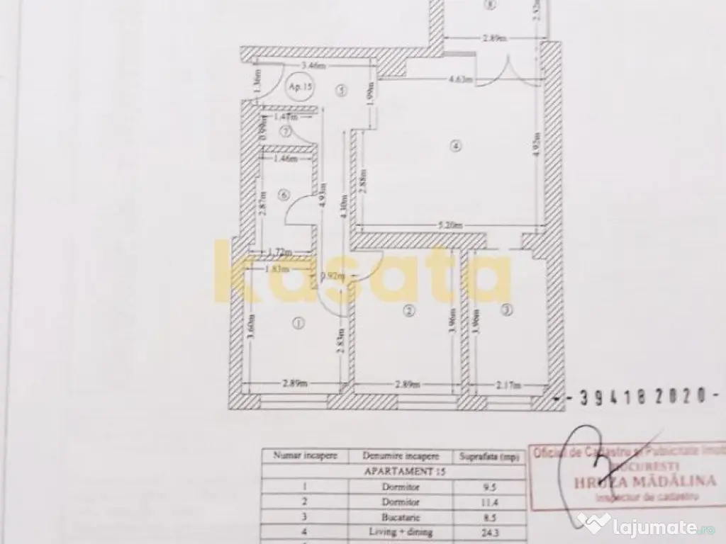 Apartament 3 camere | Vedere libera | Gata de mutat | Bar... 