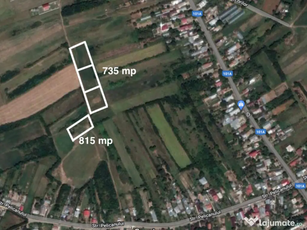 Terenuri IN RATE 500 €/luna, teren 25€ langa Saftica, Balotesti 