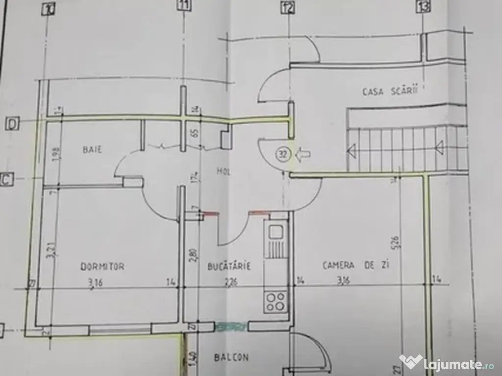 REPUBLICII-Brezeanu- 2cam, cf1, dec, 3/4, G,F,T - 80000 euro 