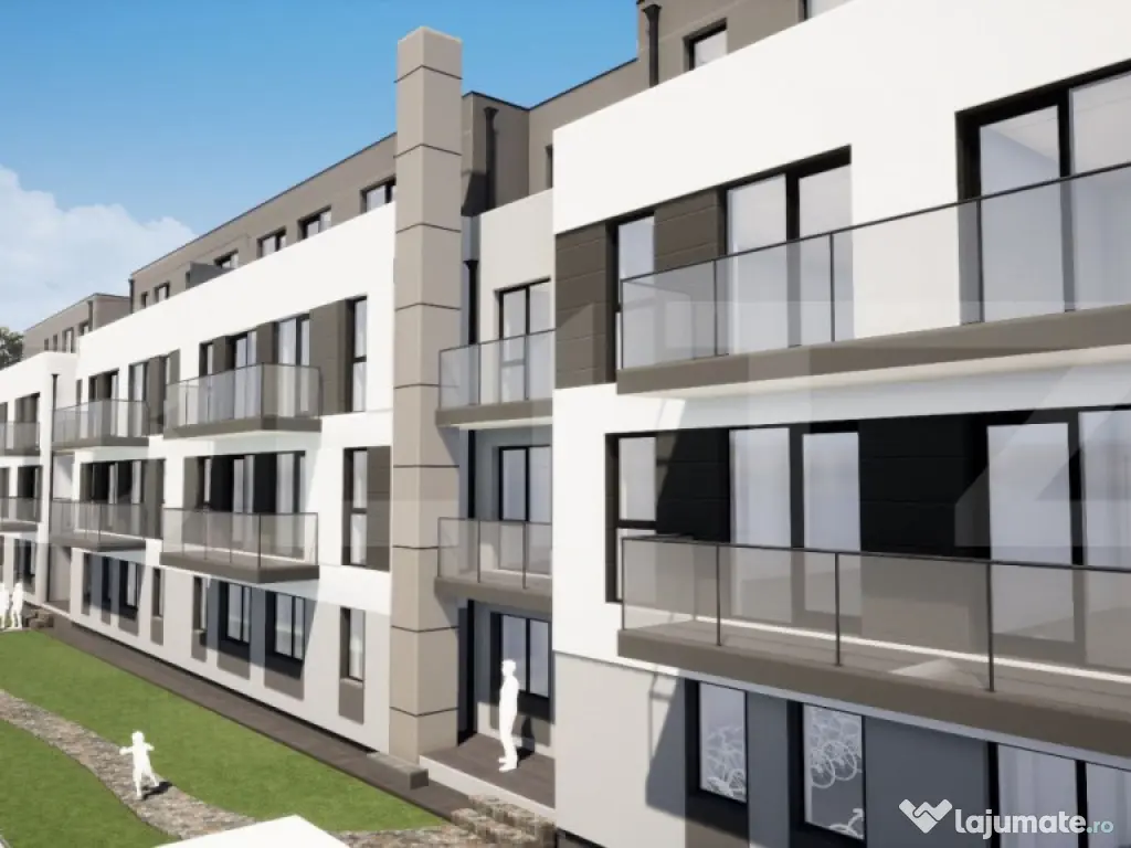 Apartament cu 3 camere, 2 bai, semifinisat, TVA inclus, zona 