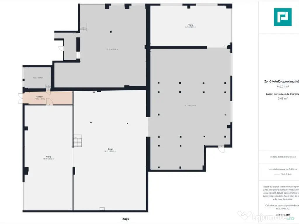 Spațiu industrial 1000 mp de închiriat Aradul Nou 