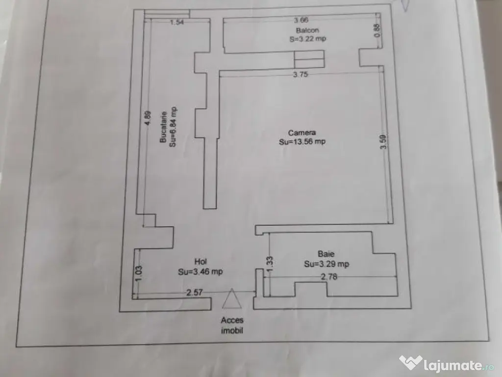 Garsoniera de vanzare zona FAR, decomandata, balcon