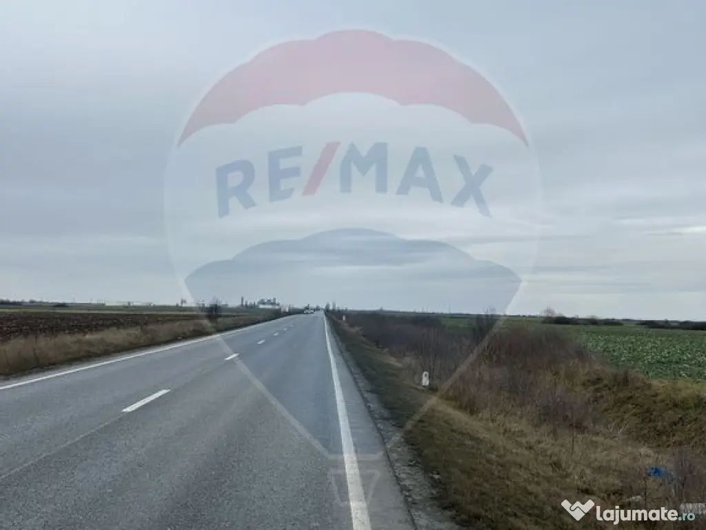 Teren intravilan 80500mp. aproape de nodul rutier de pe D... 