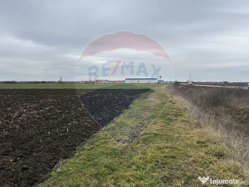 Teren intravilan 80500mp. aproape de nodul rutier de pe D... 