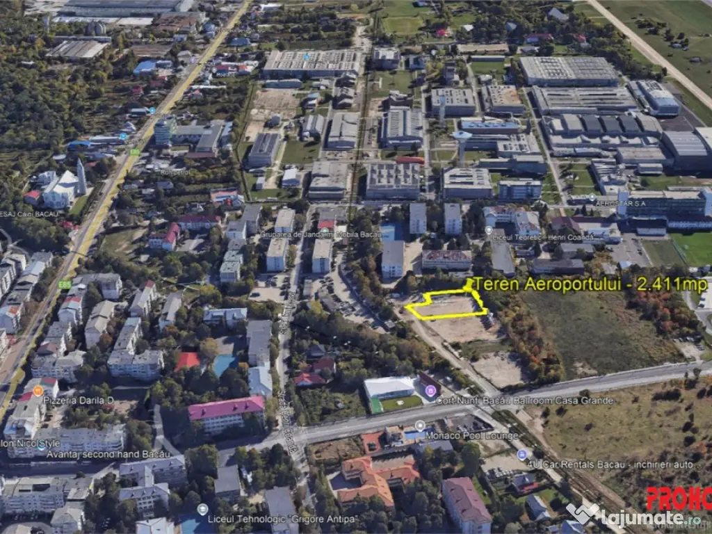 Aeroportului, Teren comercial 2411 mp, Utilitati 