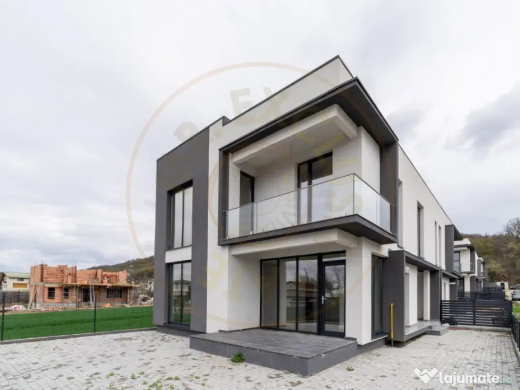 Casă modernă tip duplex | Budeasa – lângă Primărie | 