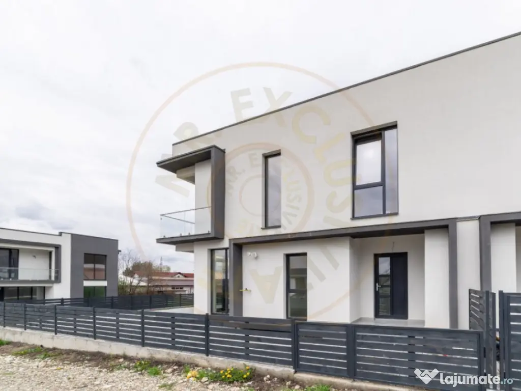 Casă modernă tip duplex | Budeasa – lângă Primărie | 