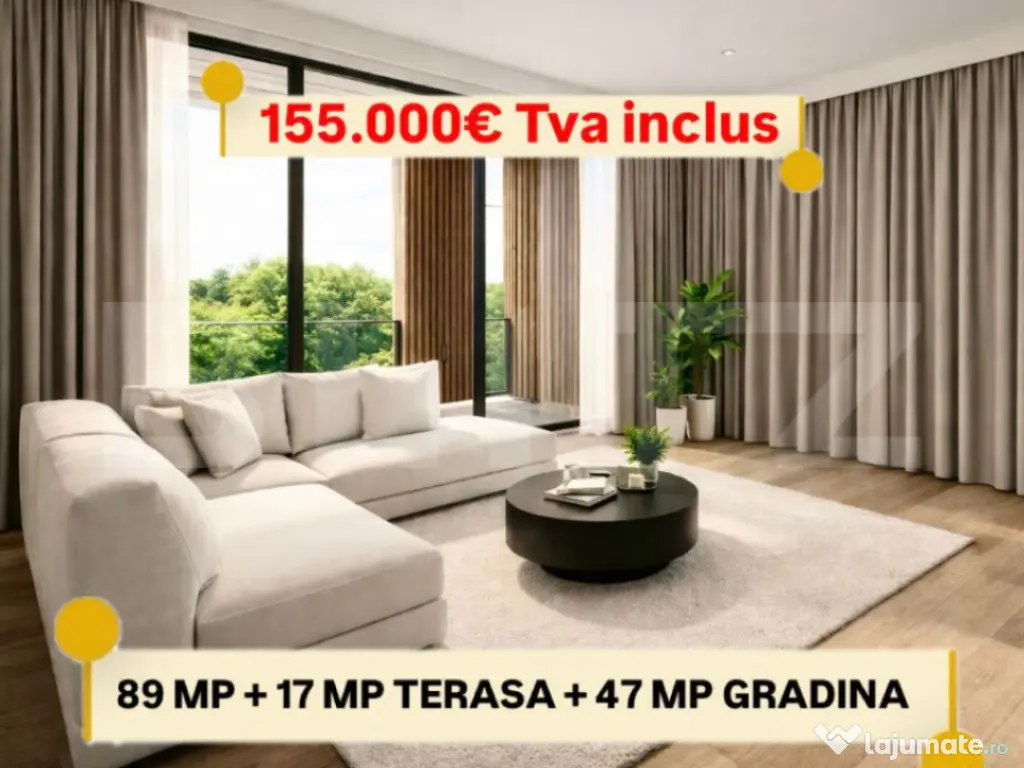 Apartament de vanzare cu 4 camere, 89 mp, zona Torontalului