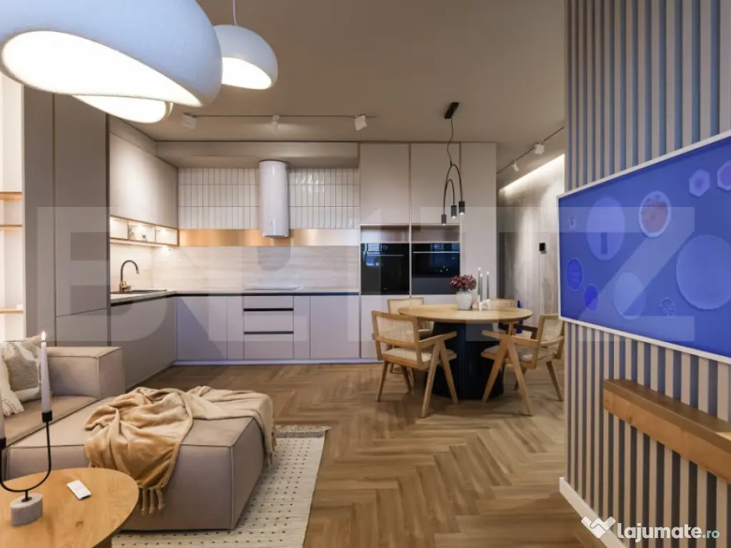 Apartament 3 camere ULTRA-LUX, 75mp , Mobilat&Utilat Complet