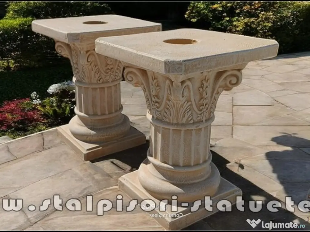 Soclu, stativ, galben patinat, model S6. 