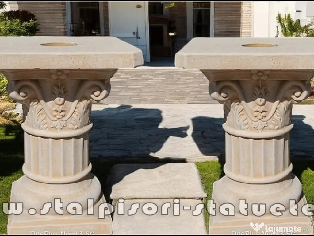 Soclu, stativ, galben patinat, model S6. 