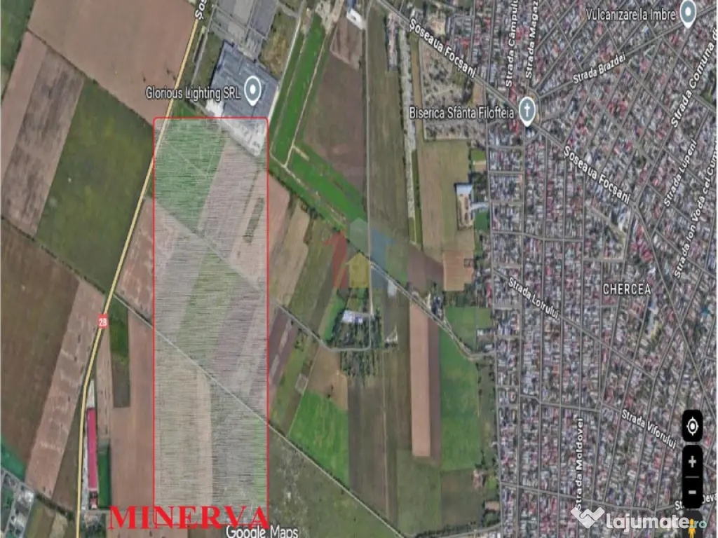 Teren intravilan de constructii Centura-Minerva 30.000 mp cu 