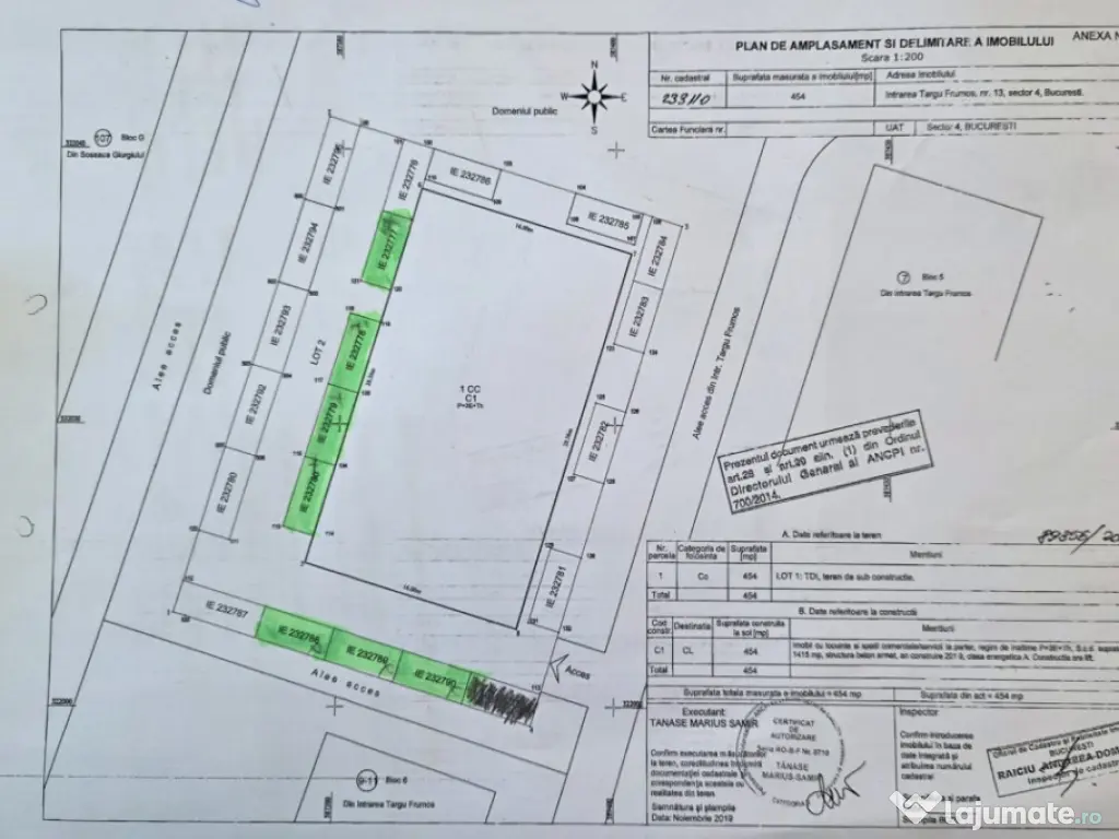 Vanzare locuri de parcare piata Progresul-Intrarea Targu Fru 