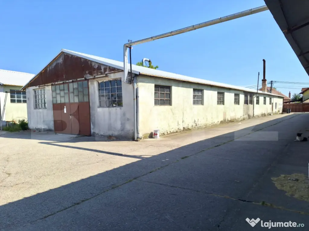 Teren industrial 4.150 mp cu 3 hale moderne cu utilități,a