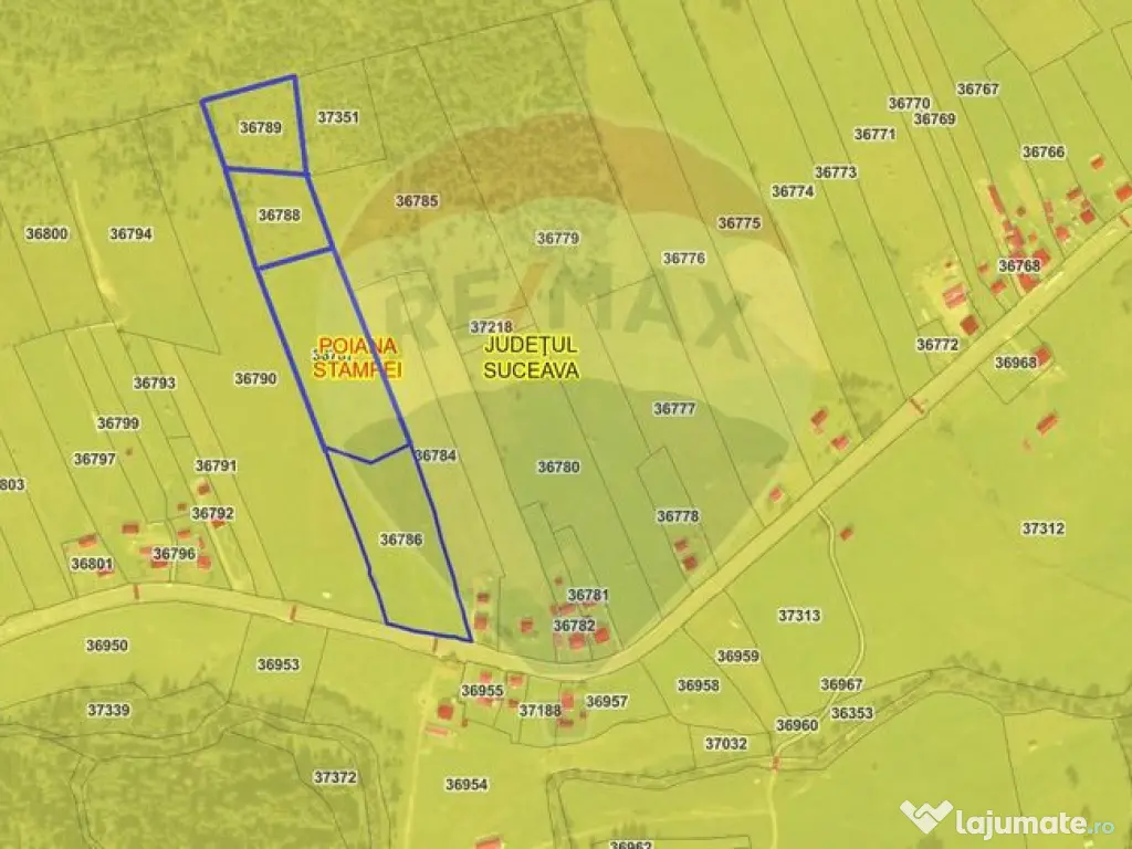 Teren parțial intravilan 30,930 mp Poiana Stampei-DN E58... 