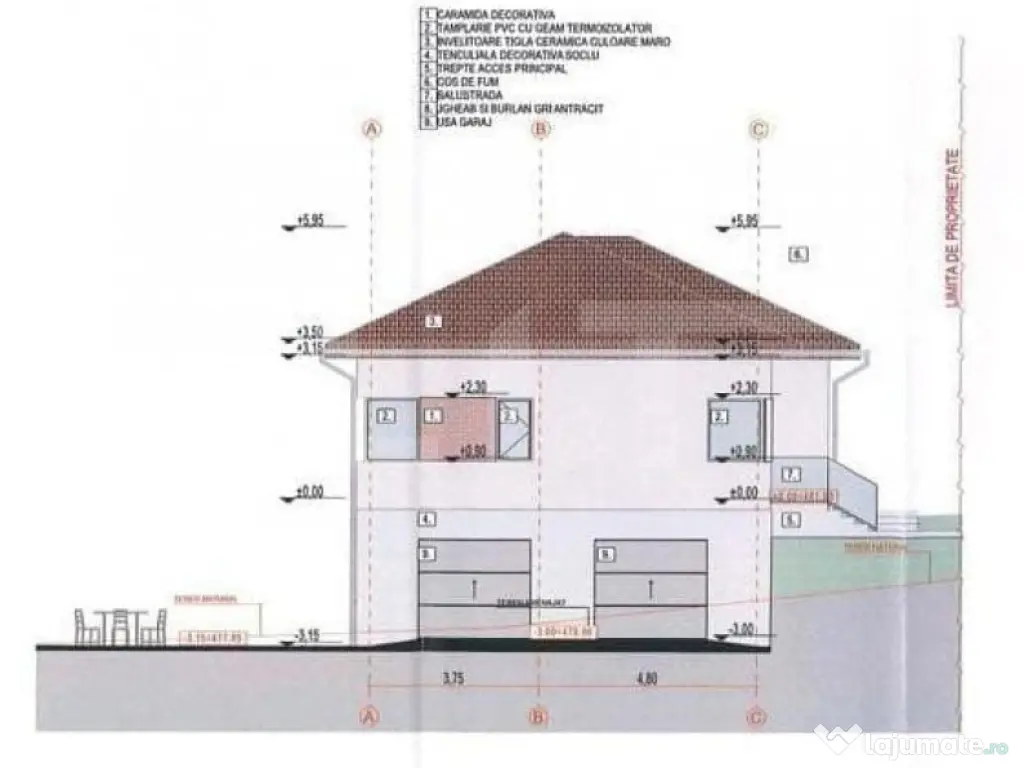 Teren extravilan, cu autorizatie de constructie casa, 875 mp