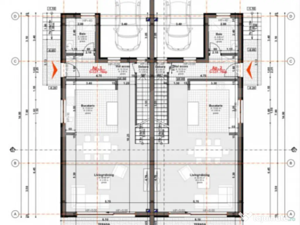 Terenuri cu Autorizatie de Constructie Duplex - 500- 650 m 