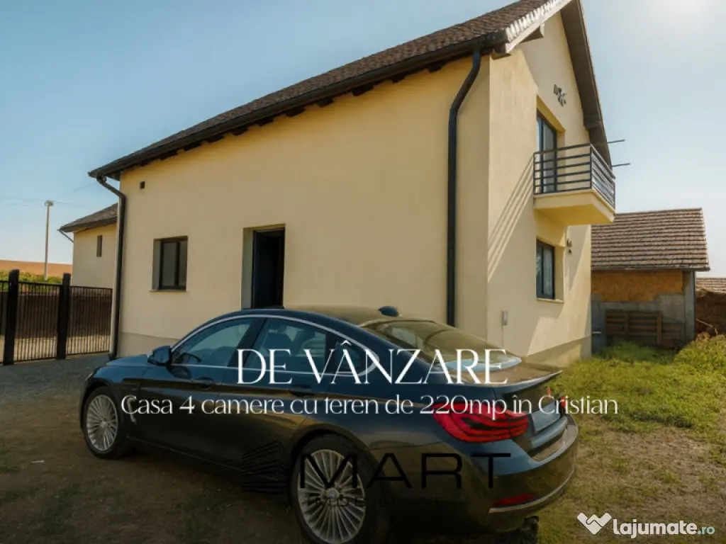 Casă individuală mobilată elegant, 4 camere, 2 băi, gră