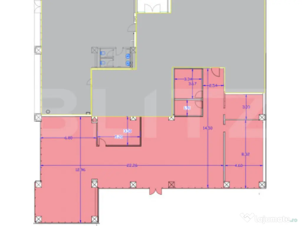 Spațiu birouri, 350 mp, zona centrală